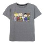 Maglia a Maniche Corte Donna Snoopy Grigio Grigio scuro