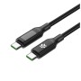 Cavo USB-C Celly USBCUSBC100WLED Nero