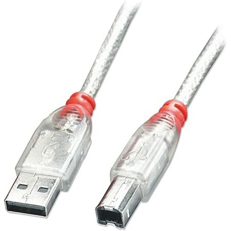 Cavo USB A con USB B LINDY 41753 Bianco Trasparente