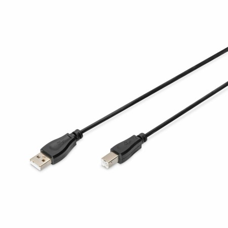 Cavo USB A con USB B Digitus AK-300102-010-S Nero 1 m