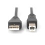 Cavo USB A con USB B Digitus by Assmann AK-300105-005-S Nero 50 cm