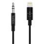 Cavo da Audio Jack a Lightning Belkin AV10172BT03-BLK Nero 90 cm