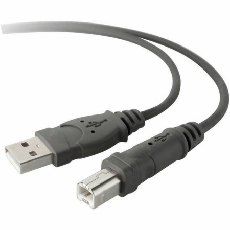 Cavo USB 2.0 Belkin F3U154BT3M Stampante 3 m Nero Grigio