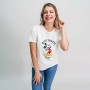 Maglia a Maniche Corte Donna Mickey Mouse Bianco