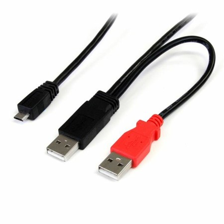 Cavo USB 2.0 A con Micro USB B Startech USB2HAUBY3 Nero