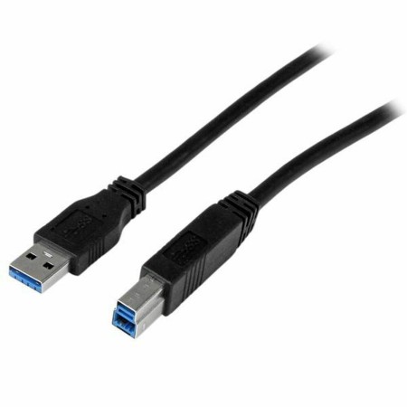 Cavo USB A con USB B Startech USB3CAB1M      Nero