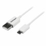 Cavo da USB a micro USB Startech USBPAUB1MW Bianco 1 m