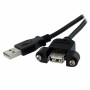 Cavo USB Startech USBPNLAFAM2 Nero 0,6 m