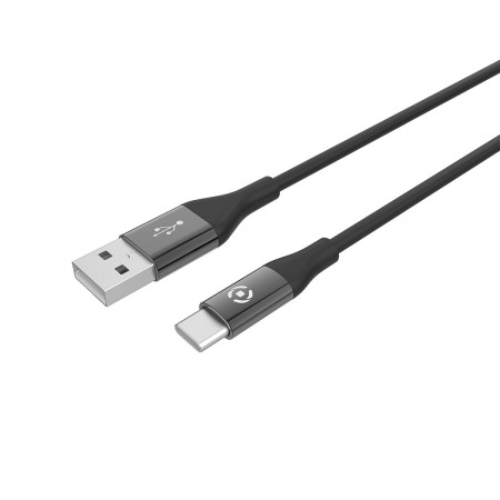 Cavo da USB-C a USB Celly USBTYPECCOLORBK Nero 1 m