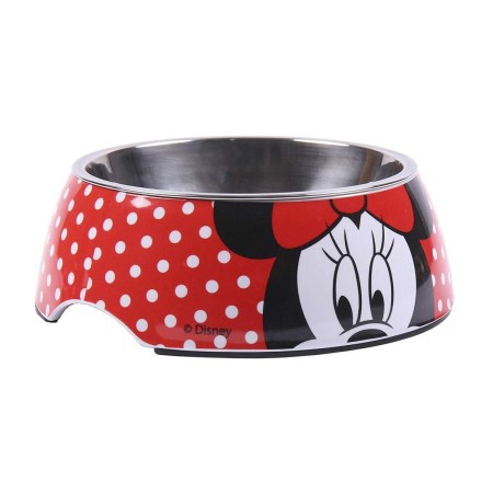 Ciotola per cani Minnie Mouse Melammina 410 ml Multicolore Poliestere Metallo