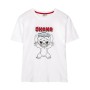 Maglia a Maniche Corte Donna Stitch Bianco