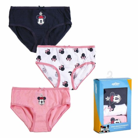 Confezione di Slip da Bambina Minnie Mouse 3 Unità Multicolore