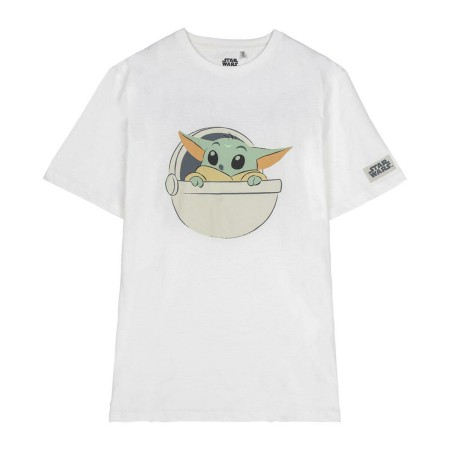 Maglia a Maniche Corte per Bambini The Mandalorian Bianco