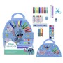 Set di Cancelleria Stitch Valigetta Azzurro Chiaro