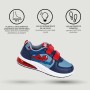 Scarpe Sportive con LED Spider-Man Velcro Azzurro