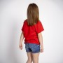 Maglia a Maniche Corte per Bambini Minnie Mouse Rosso