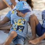 Maglia a Maniche Corte per Bambini Bluey Azzurro Chiaro