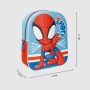 Zaino per Bambini 3D Spidey Azzurro Rosso 25 x 31 x 1 cm