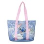 Borsa da Mare Stitch Azzurro 100 % poliestere