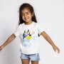 Maglia a Maniche Corte per Bambini Bluey Bianco