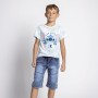 Maglia a Maniche Corte per Bambini Stitch Multicolore