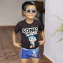 Costume da Bagno Boxer per Bambini Sonic Blu scuro