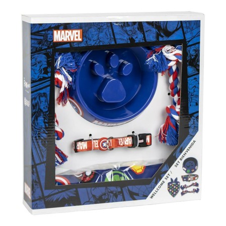 Set regalo di benvenuto per cani The Avengers Azzurro 5 Pezzi