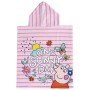 Poncho-Asciugamano con Cappuccio Peppa Pig Rosa 50 x 115 cm