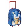 Trolley per la Scuola Sonic Azzurro 25 x 31 x 10 cm