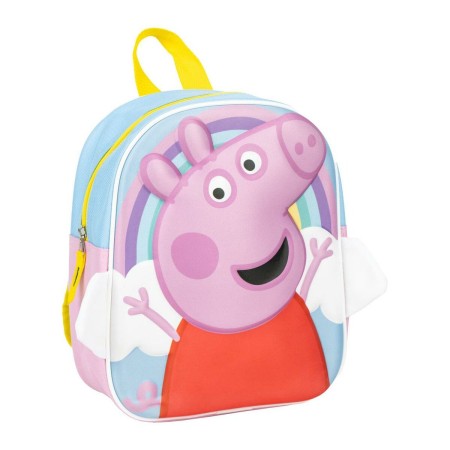 Zaino Scuola Peppa Pig Azzurro Chiaro 23 x 28 x 10 cm