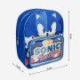 Zaino Scuola Sonic Azzurro 25 x 3 x 12 cm