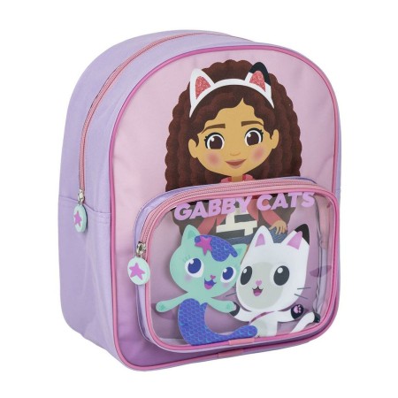 Zaino Scuola Gabby's Dollhouse Rosa 25 x 3 x 12 cm