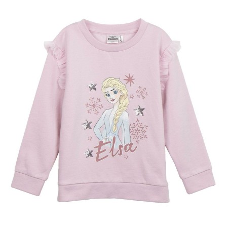 Felpa senza Cappuccio Bambino Frozen Rosa chiaro