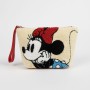 Necessaire da Viaggio Minnie Mouse Rosa 100 % poliestere 22 x 14 x 6 cm