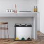 Secchio per Raccolta Differenziata Kitchen Move Zoe Argentato Con pedale