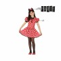 Costume per Bambini Minnie Mouse 26947 Rosso Fantasia 5-6 Anni (2 Pezzi)