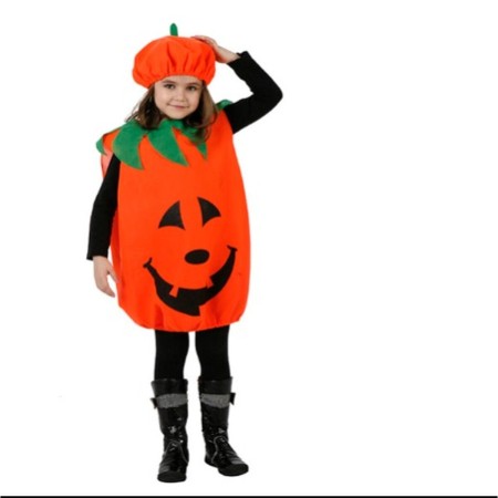 Costume da bambino Arancio Zucca (2 Pezzi)