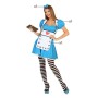 Costume per Adulti Multicolore Alice Fantasia (3 Pezzi)