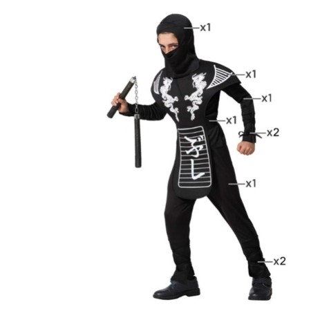 Costume per Bambini Multicolore Ninja