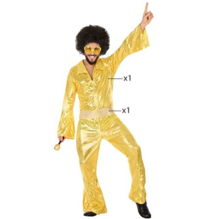 Costume Disco Uomo Dorato