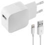 Caricabatterie da Parete + Cavo Lightning MFI KSIX Apple-compatible 2.4A USB iPhone