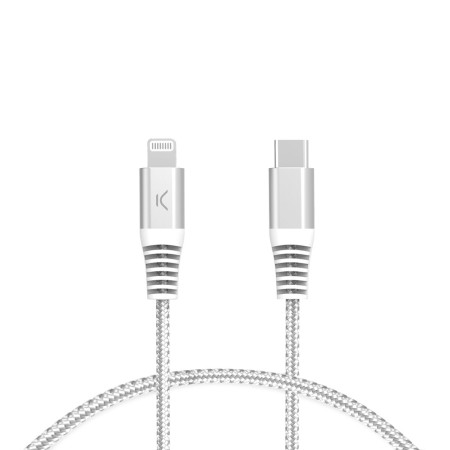 Cavo USB-C a Lightning KSIX Grigio