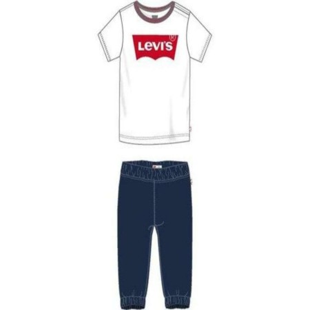 Completo Sportivo per Neonati TWILL JOGGER Levi's 6EA924-001 Bianco