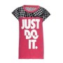 Maglia a Maniche Corte per Bambini Nike 848-A72 Rosa 100 % cotone