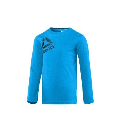 Maglia a Maniche Lunghe per Bambini Baby Reebok B ES LS TEE BQ5140 Azzurro