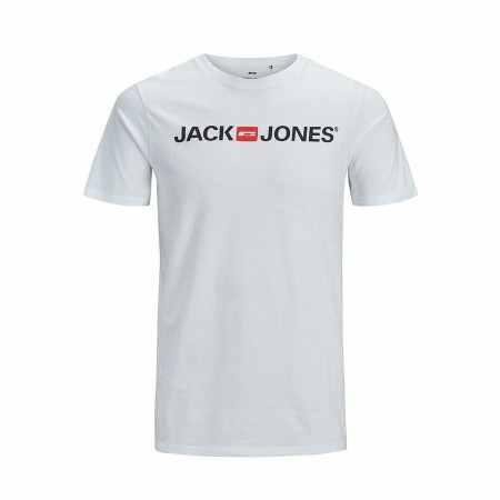 Maglia a Maniche Corte Uomo JJECORP LOGO TEE SS O-NECK NOSS Jack & Jones 12137126 Bianco