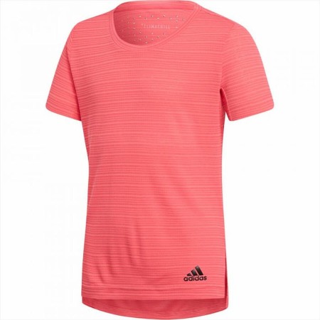 Maglia a Maniche Corte per Bambini Adidas G CHILL TEE Rosa Poliestere