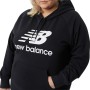 Felpa con Cappuccio Donna New Balance WT03550 Nero