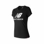 Maglia a Maniche Corte Donna New Balance WT91546 Nero