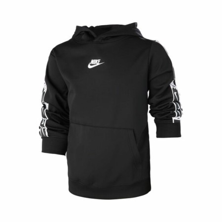 Felpa con Cappuccio Bambino REPEAT PK PO HOODIE Nike DQ5101 010 Nero